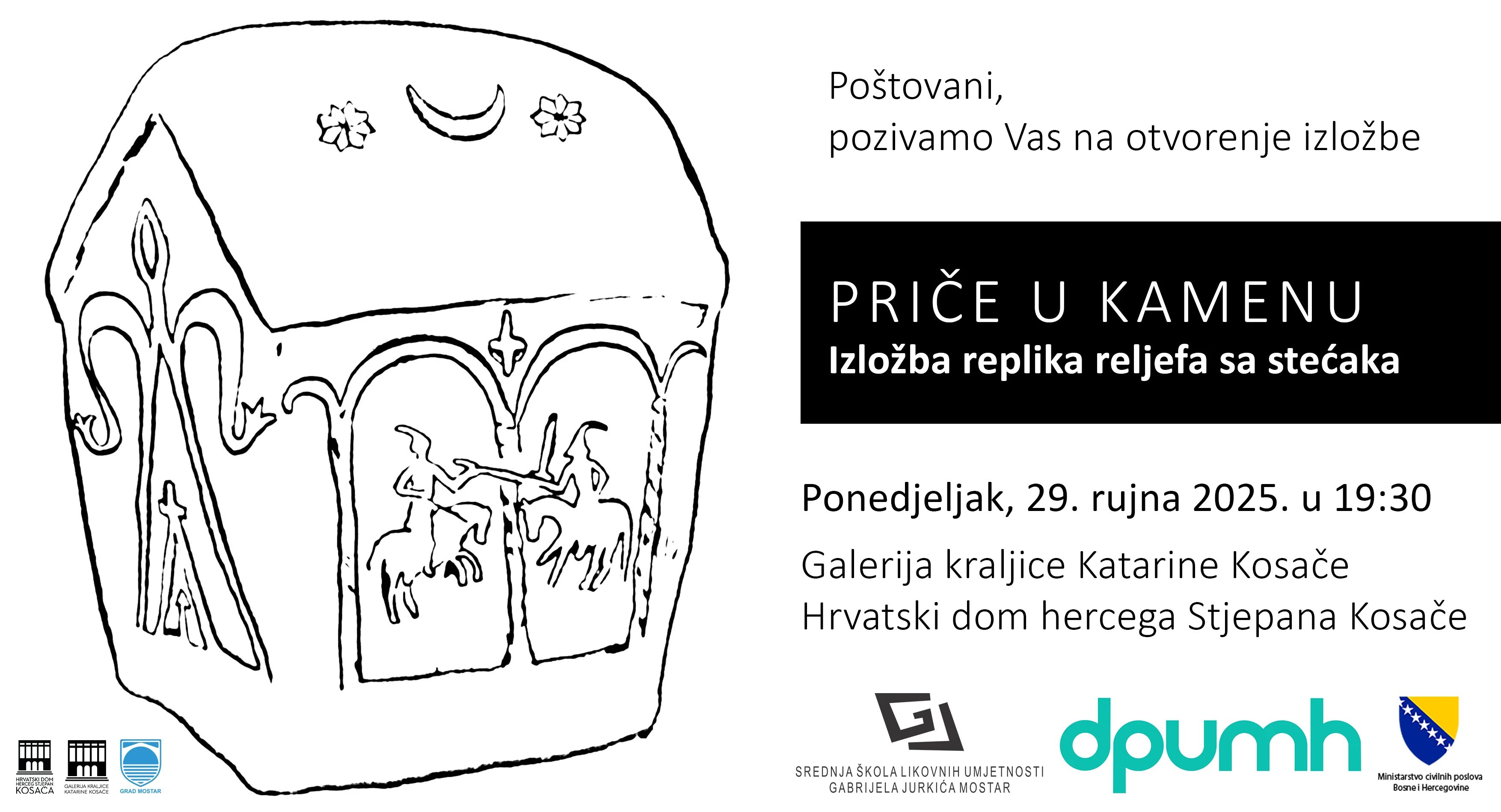 Izložba “Priče u kamenu” u Mostaru prikazuje replike reljefa sa stećaka