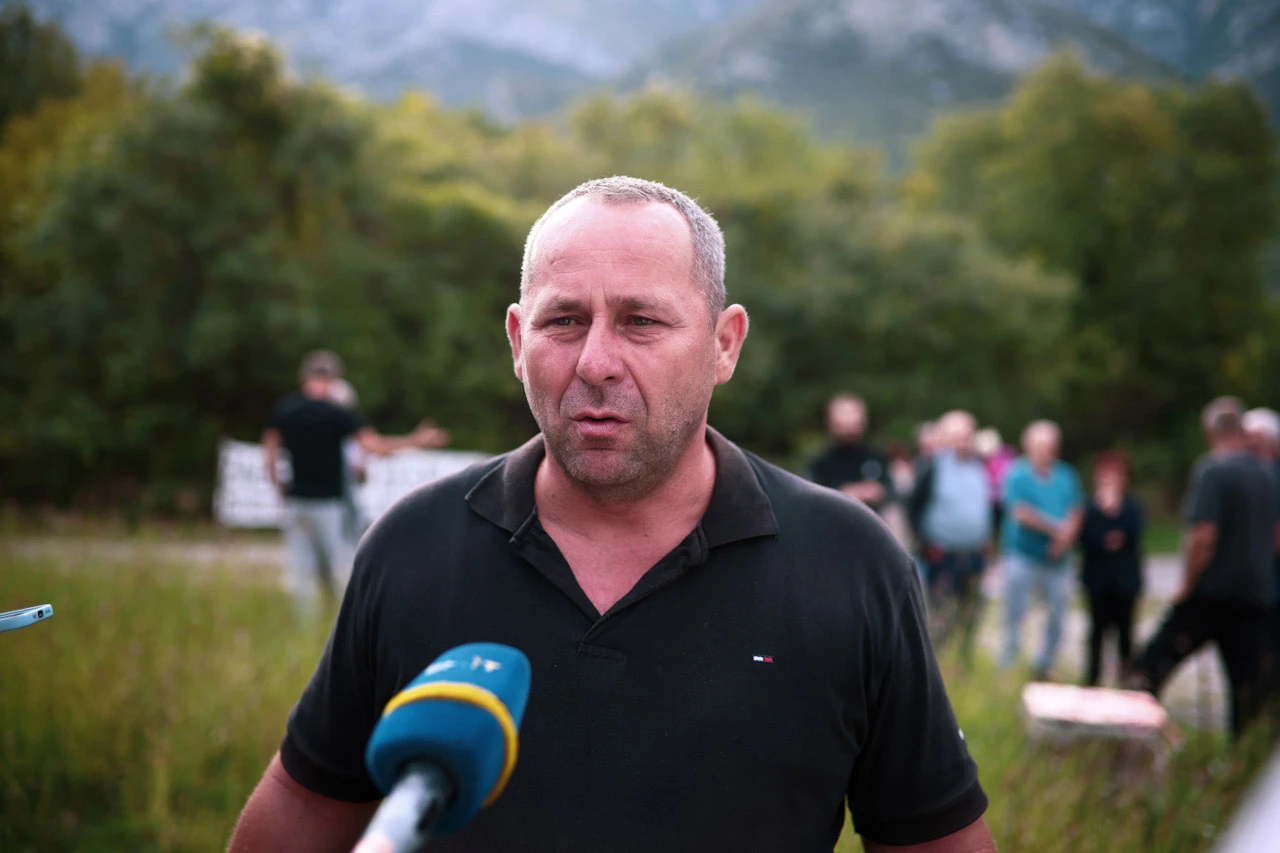 Prosvjed mještana Kuti kraj Mostara