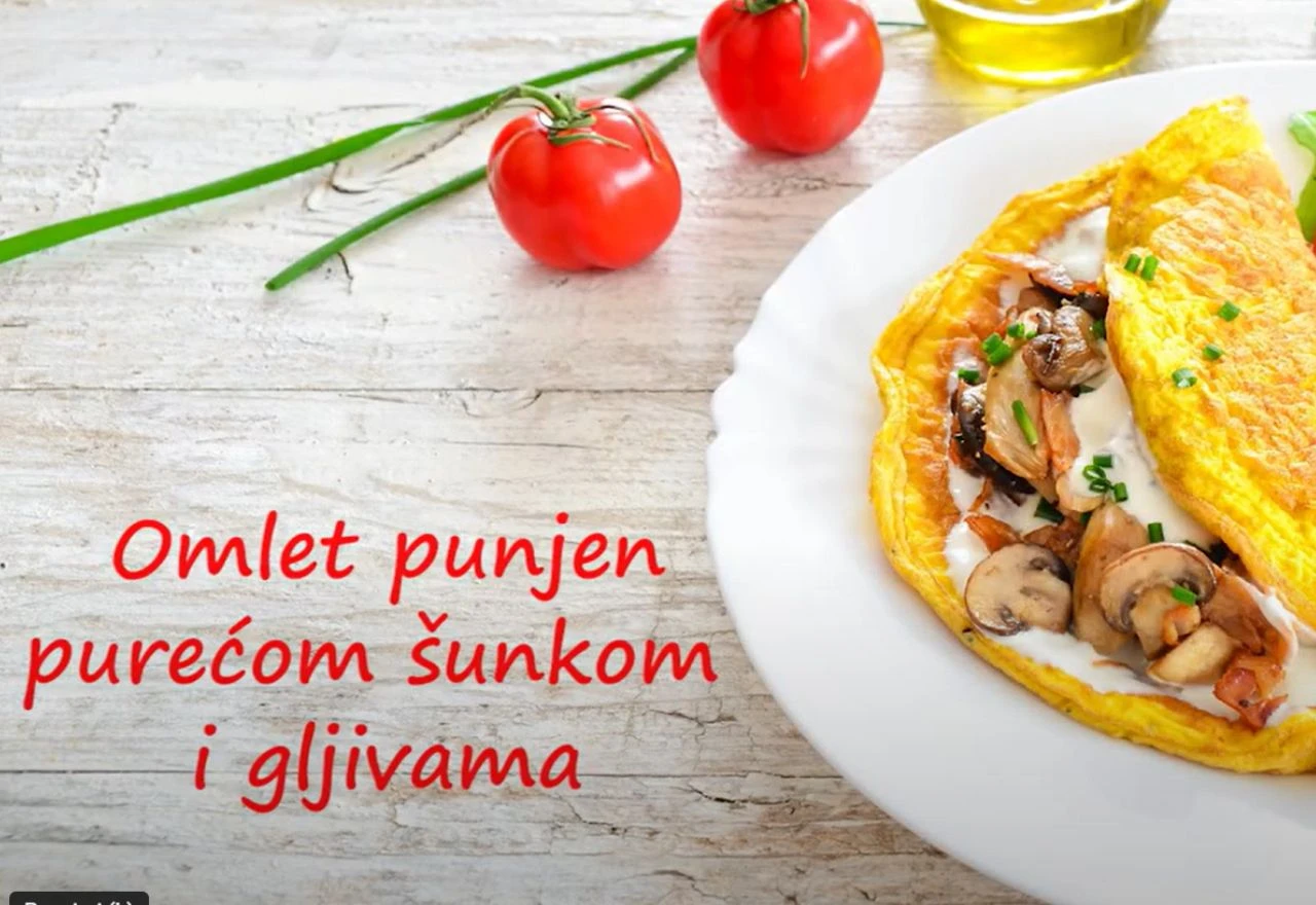 Savršen doručak: Omlet punjen gljivama i šunkom