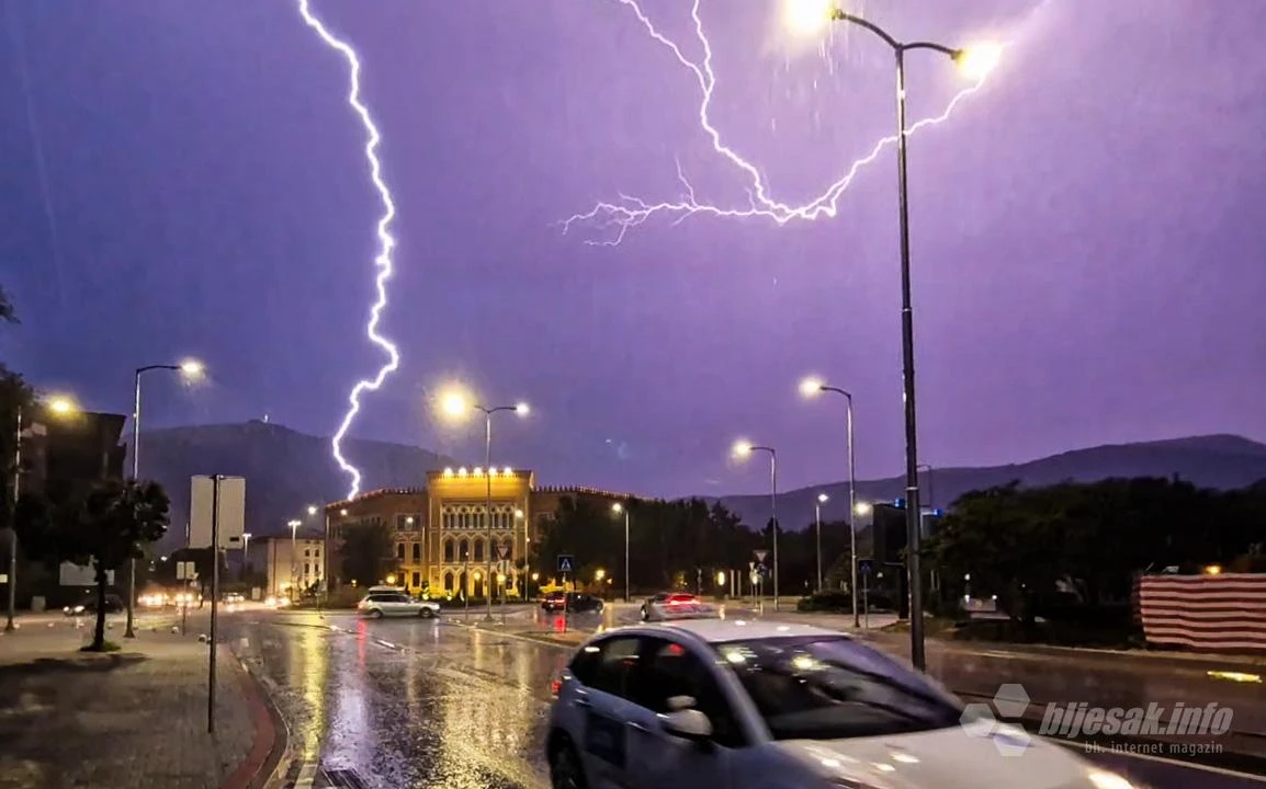 Izdano žuto upozorenje za Mostar: Očekujte grmljavinu