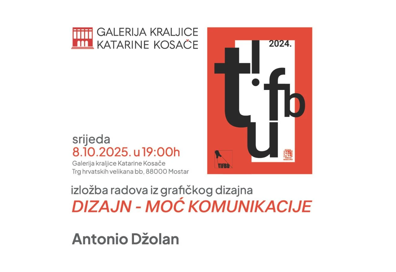 Izložba "Dizajn – moć komunikacije" Antonia Džolana u Mostaru