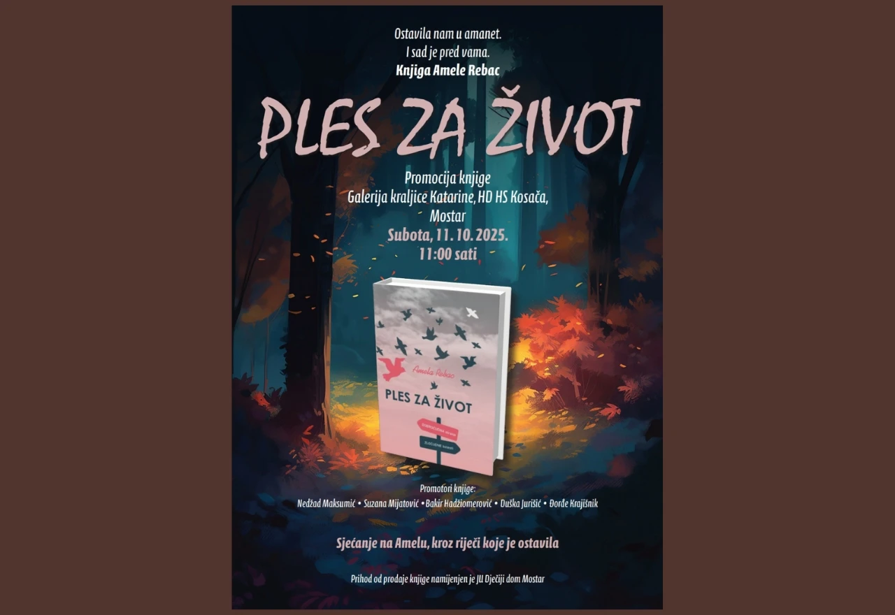 Mostar odaje počast Ameli Rebac kroz knjigu "Ples za život"