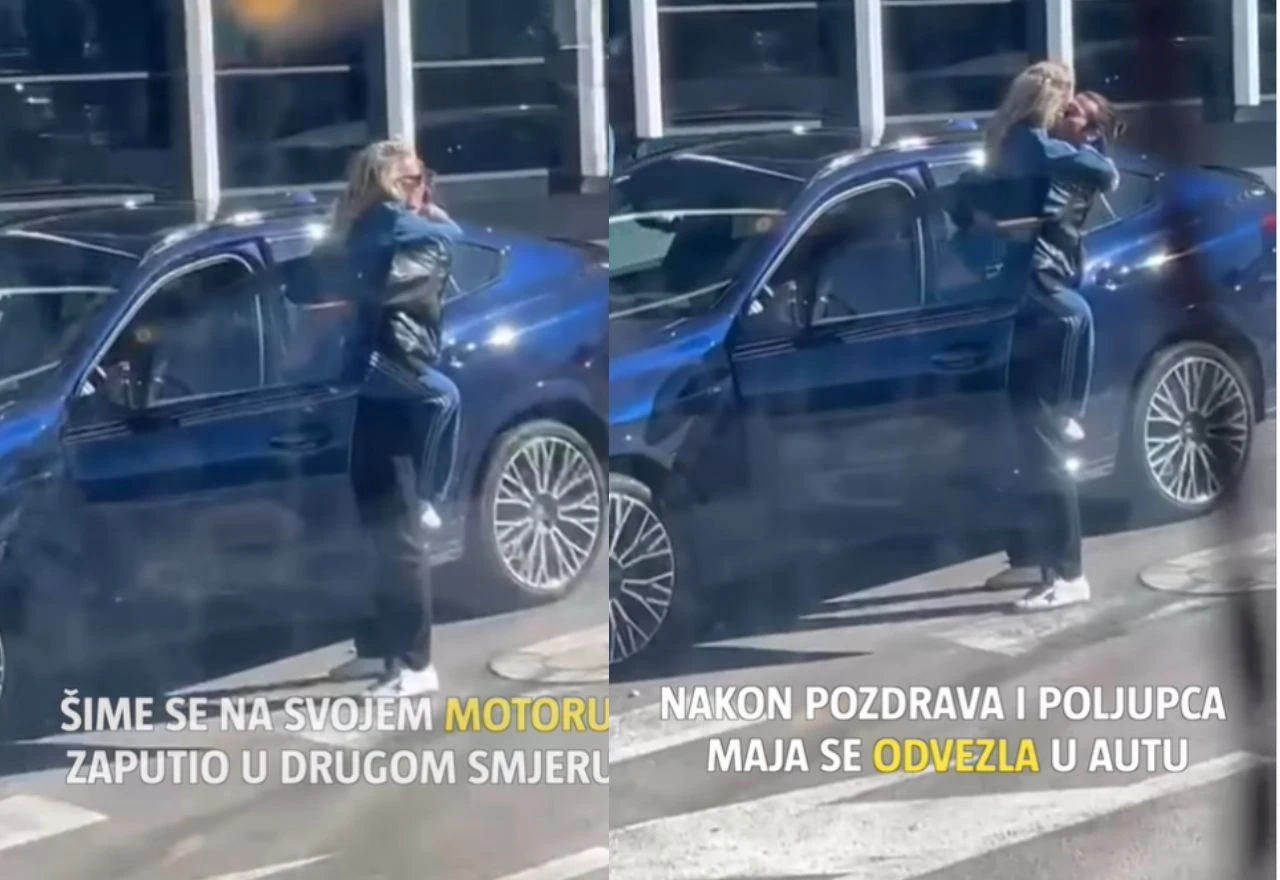 VIDEO | Maja Šuput i Šime Elez više ne skrivaju ljubav: Snimljeni kako se ljube pred hotelom