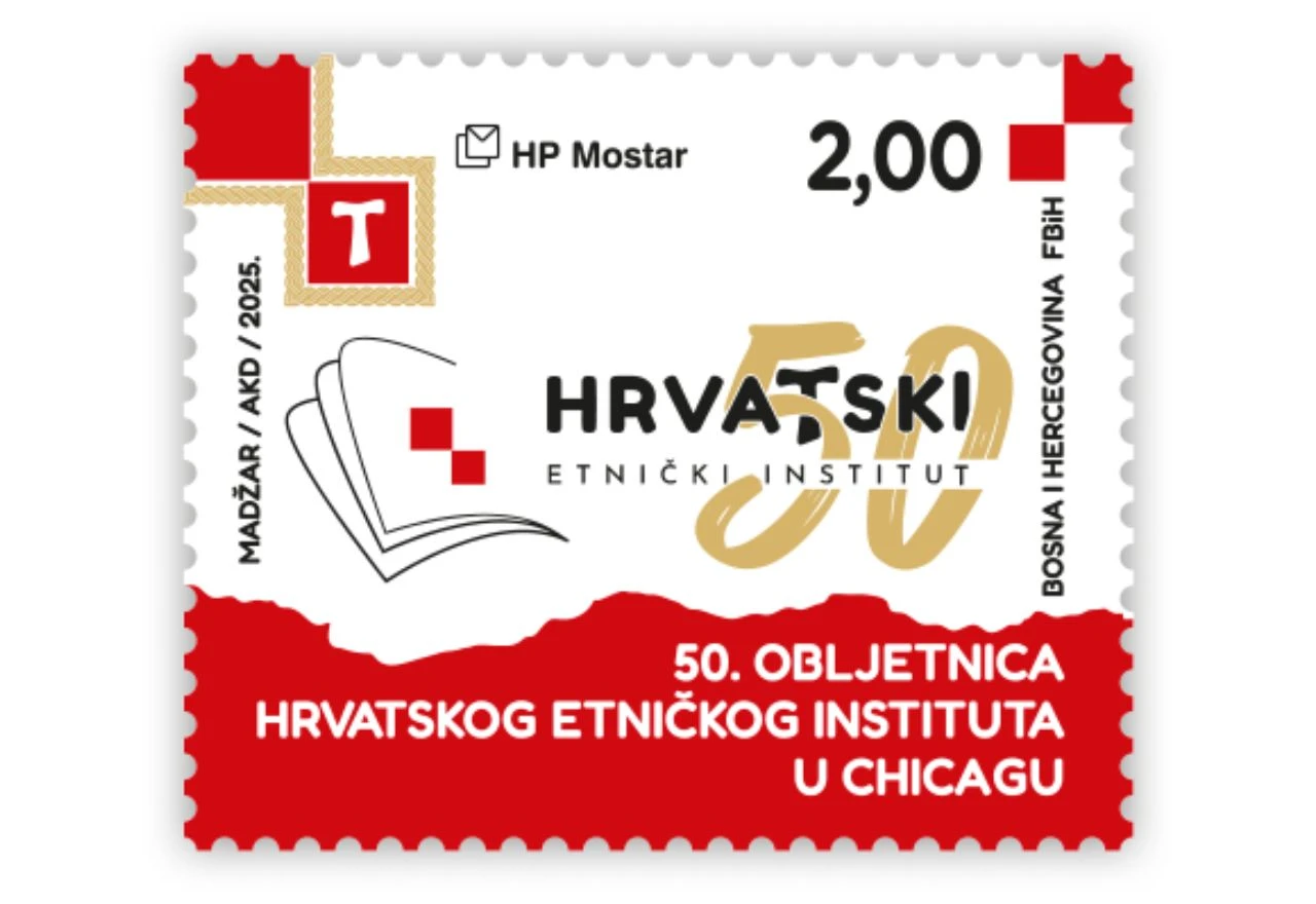 HP Mostar izdala marku u čast 50 godina Hrvatskog etničkog instituta u Chicagu