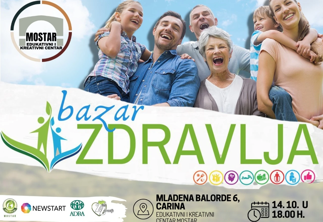 Mostar: Održava se Bazar zdravlja povodom otvaranja Edukativnog centra