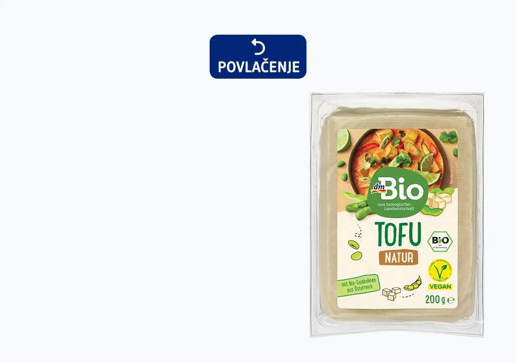 DM povlači proizvod iz svoje linije zbog moguće prisutnosti bakterije
