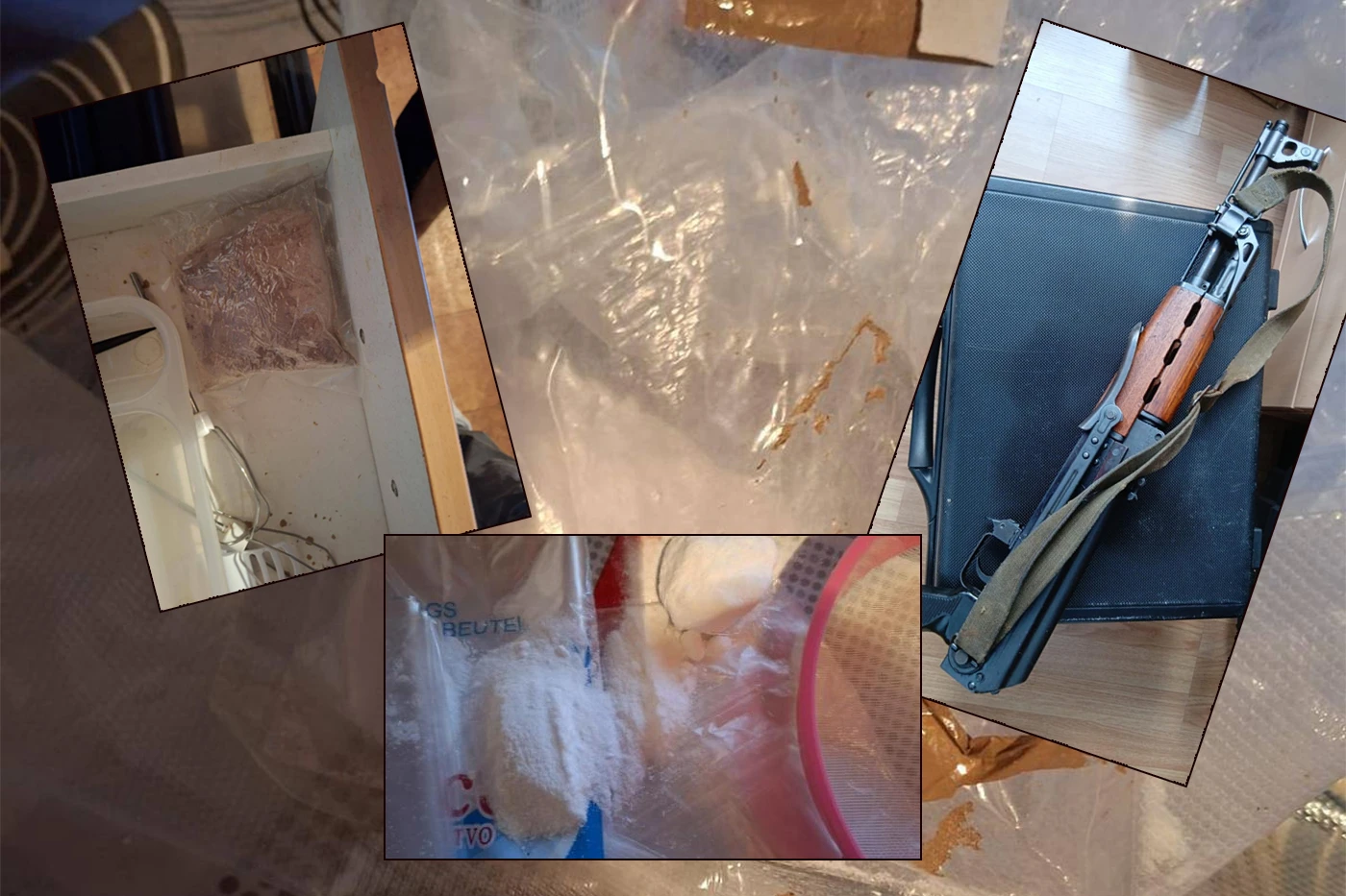 Dvojac u bijegu - policija pronašla kilo kokaina, heroin, krivotvorene isprave, pušku...