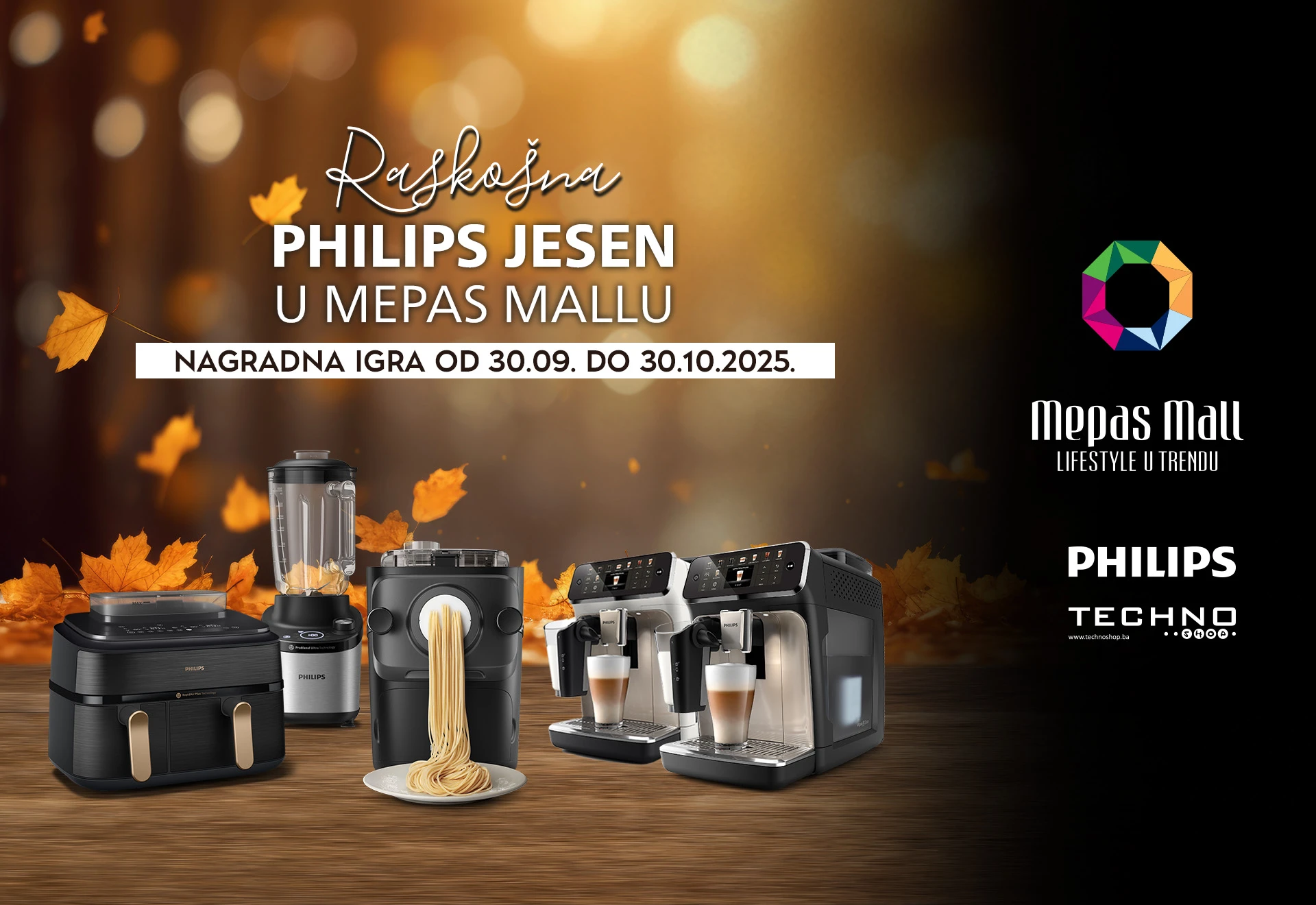 Raskošna Philips jesen u Mepas Mallu: Osvojite vrhunske uređaje za dom