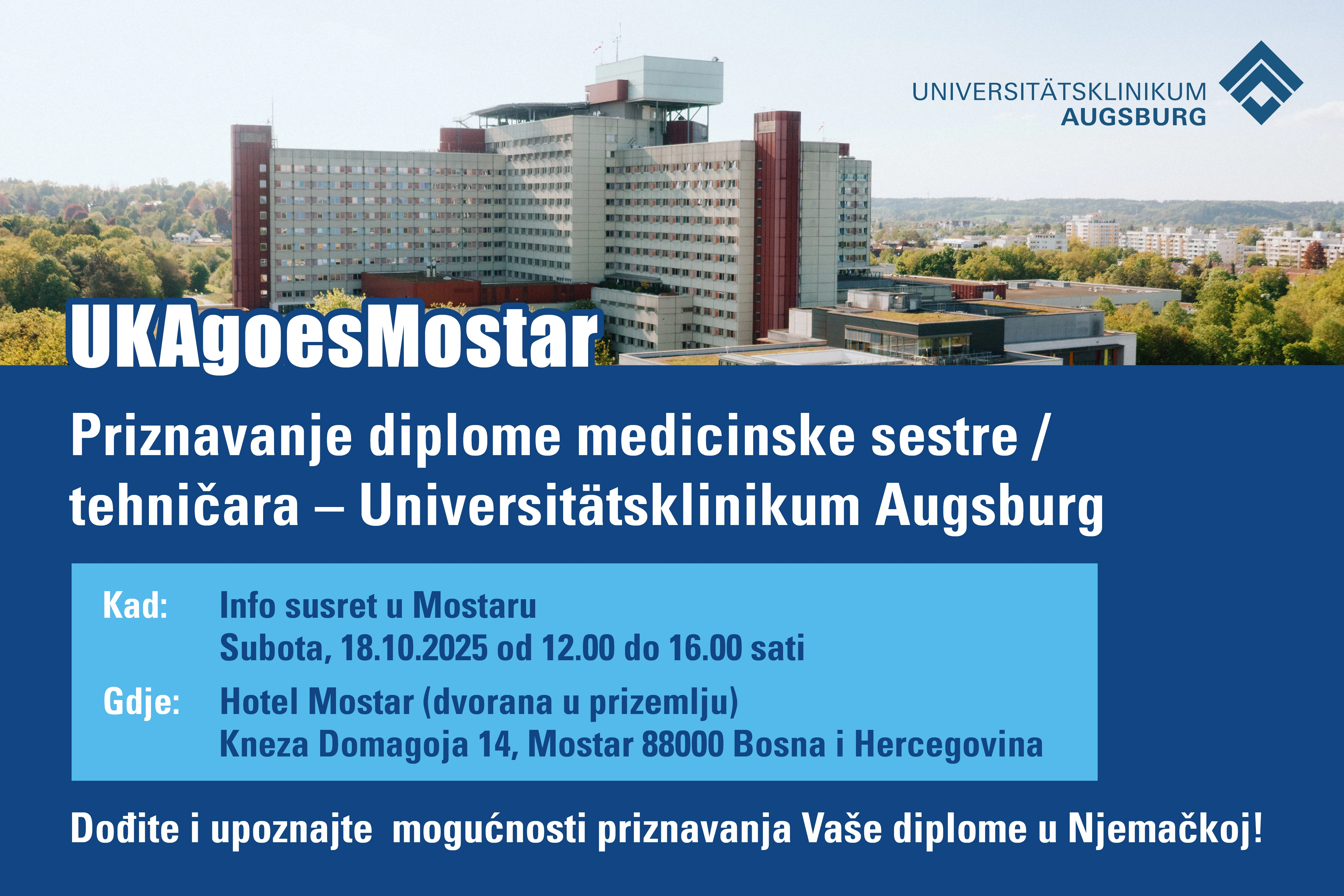 Priznavanje kvalifikacija za medicinske sestre i tehničare - info dan