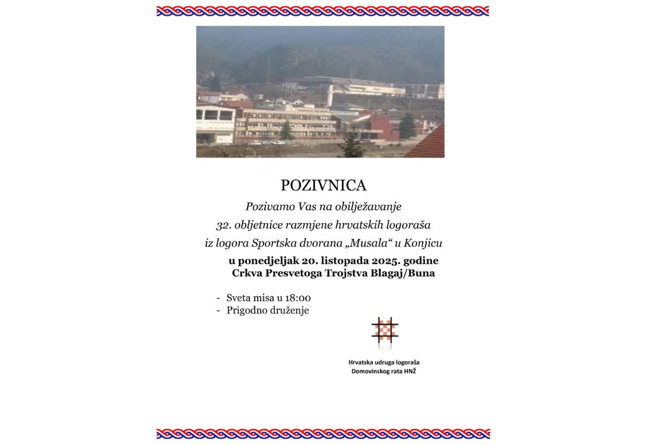 Na Buni će se obilježiti 32. obljetnica razmjene hrvatskih logoraša iz Konjica