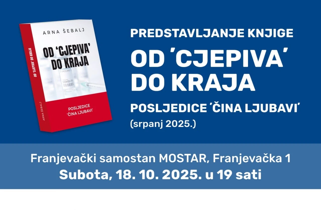 Predstavljanje knjige "Od cjepiva do kraja – posljedice čina ljubavi"