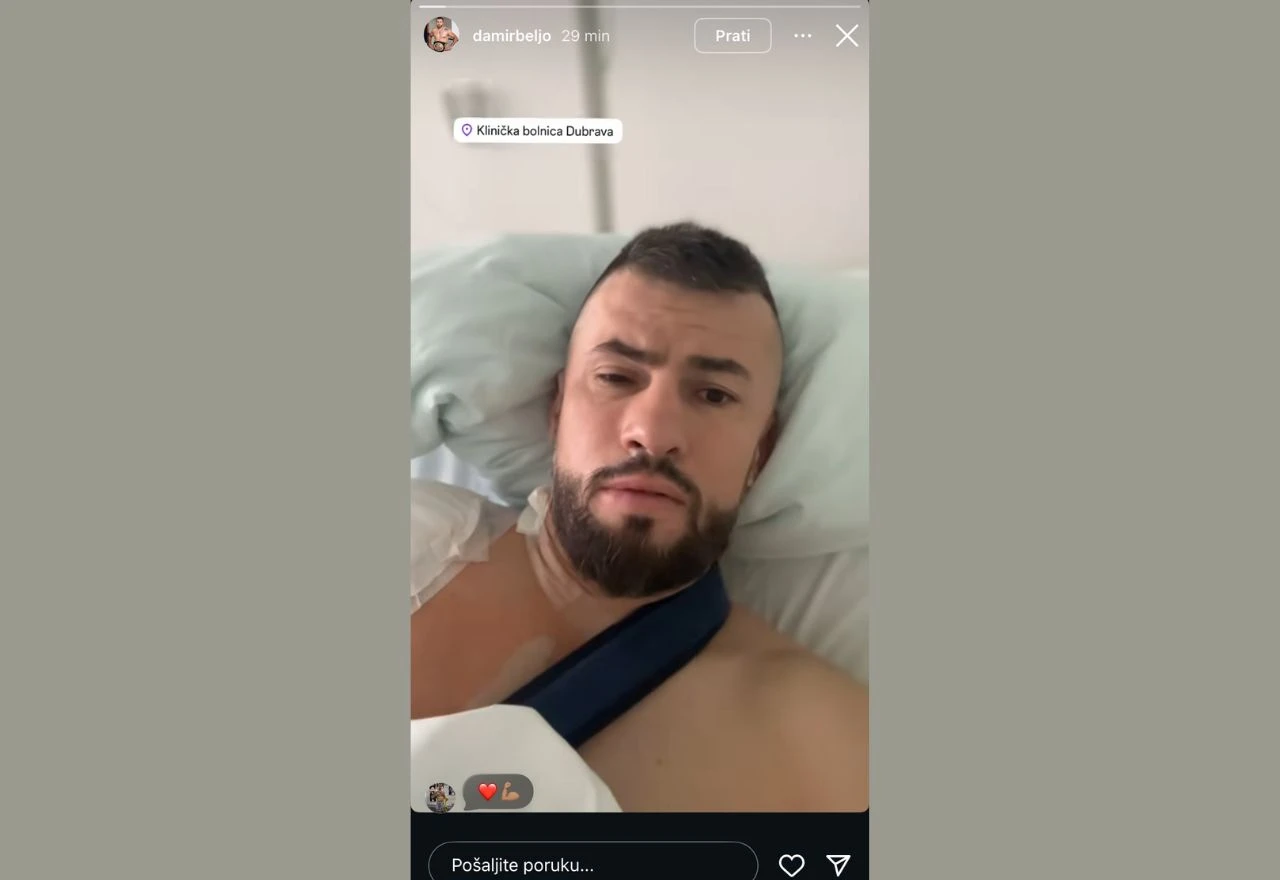 Damir Beljo iz bolnice: "Deseta operacija je iza mene, hvala doktorima što su mi spasili rame"