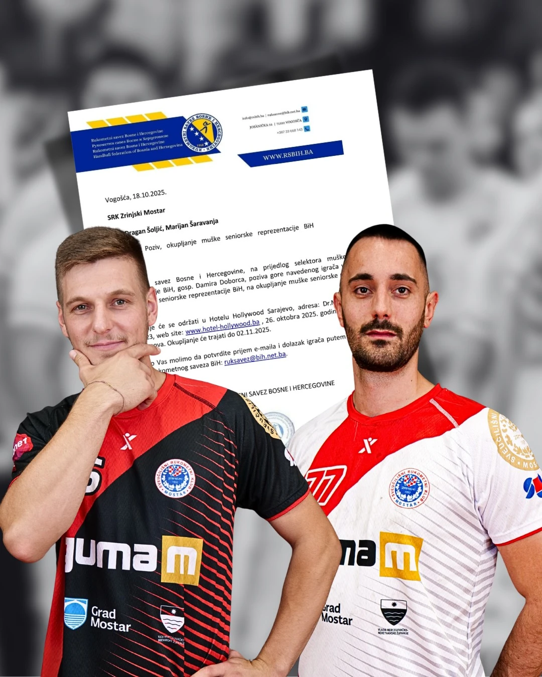 Dvojac iz Zrinjskog dobio poziv u reprezentaciju BiH