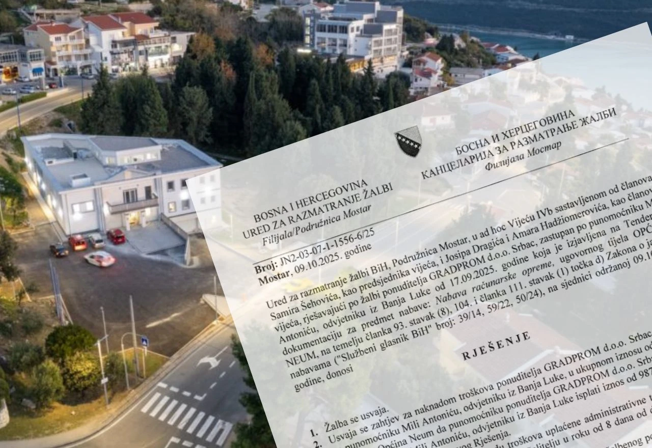 Poništen natječaj: Općina Neum diskriminirala ponuđače za nabavku računalne opreme