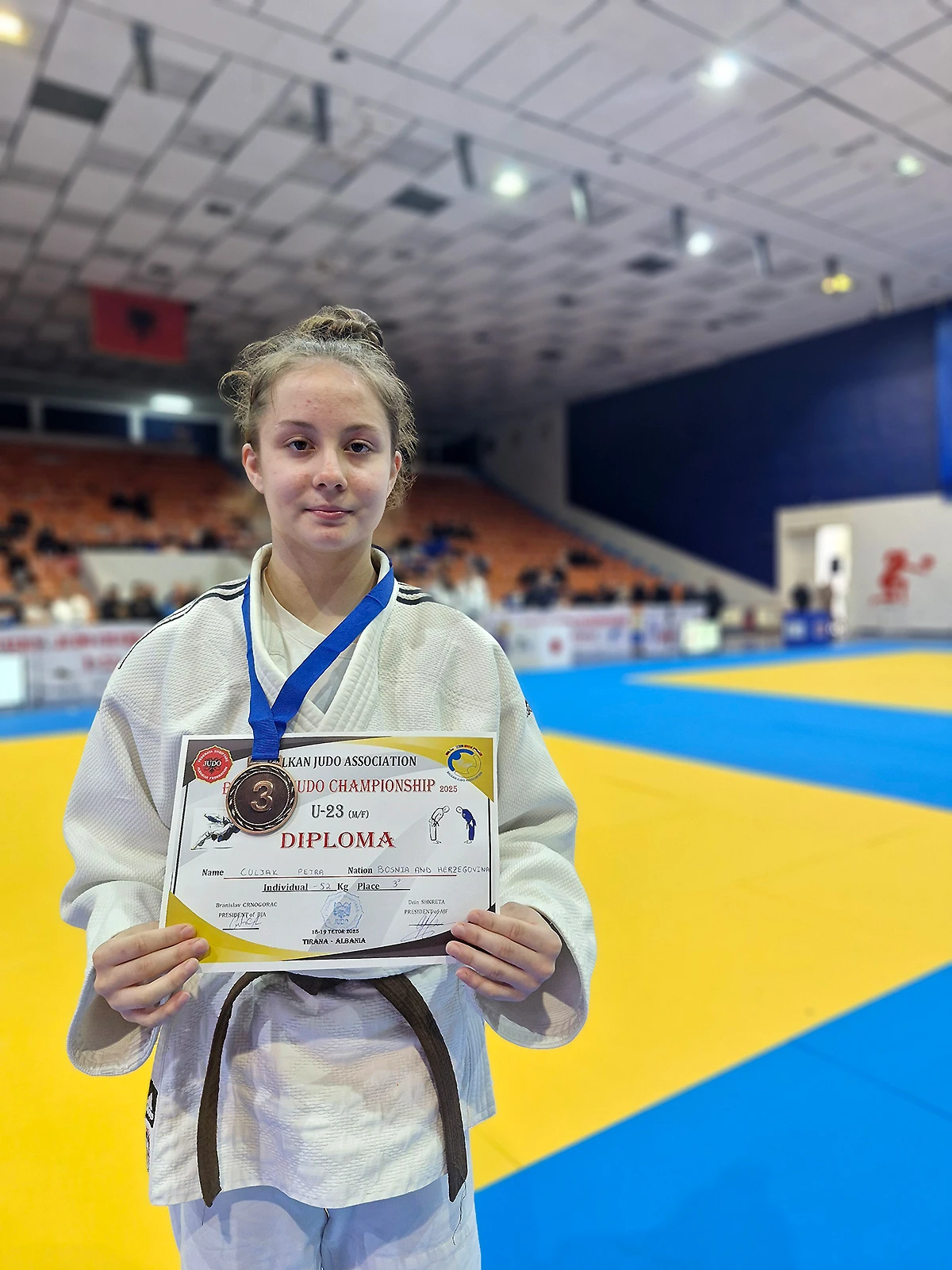 Članica judo kluba Herceg Petra Čuljak u Mostar donosi balkansku broncu