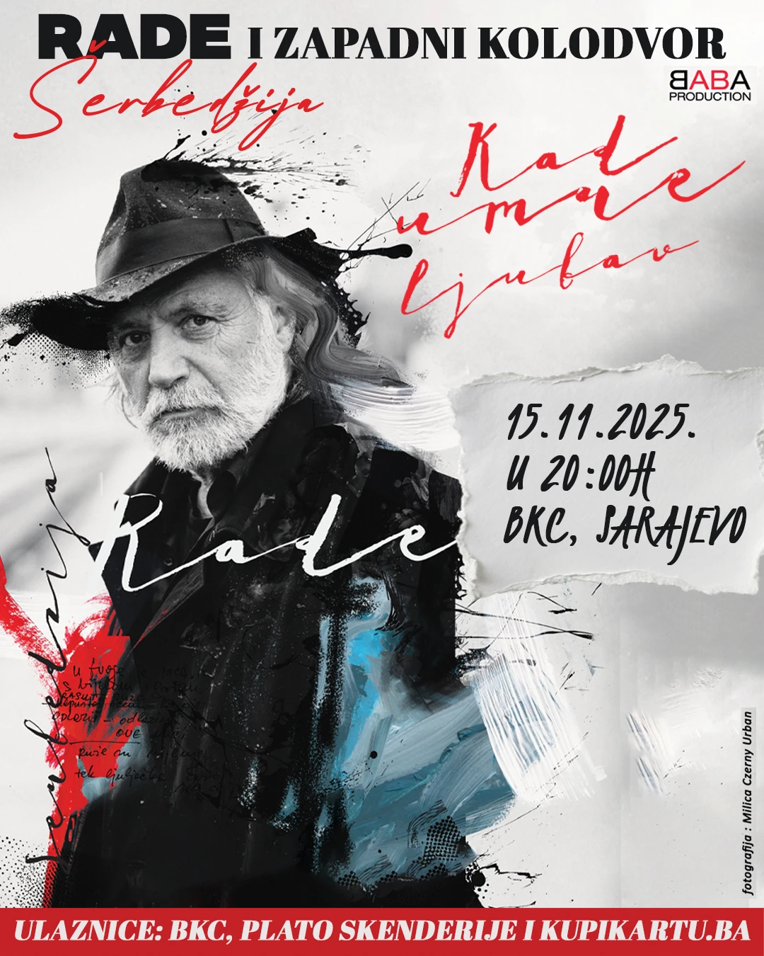 Rade Šerbedžija & Zapadni kolodvor u Sarajevu – večer poezije, muzike i emocije koja se ne propušta