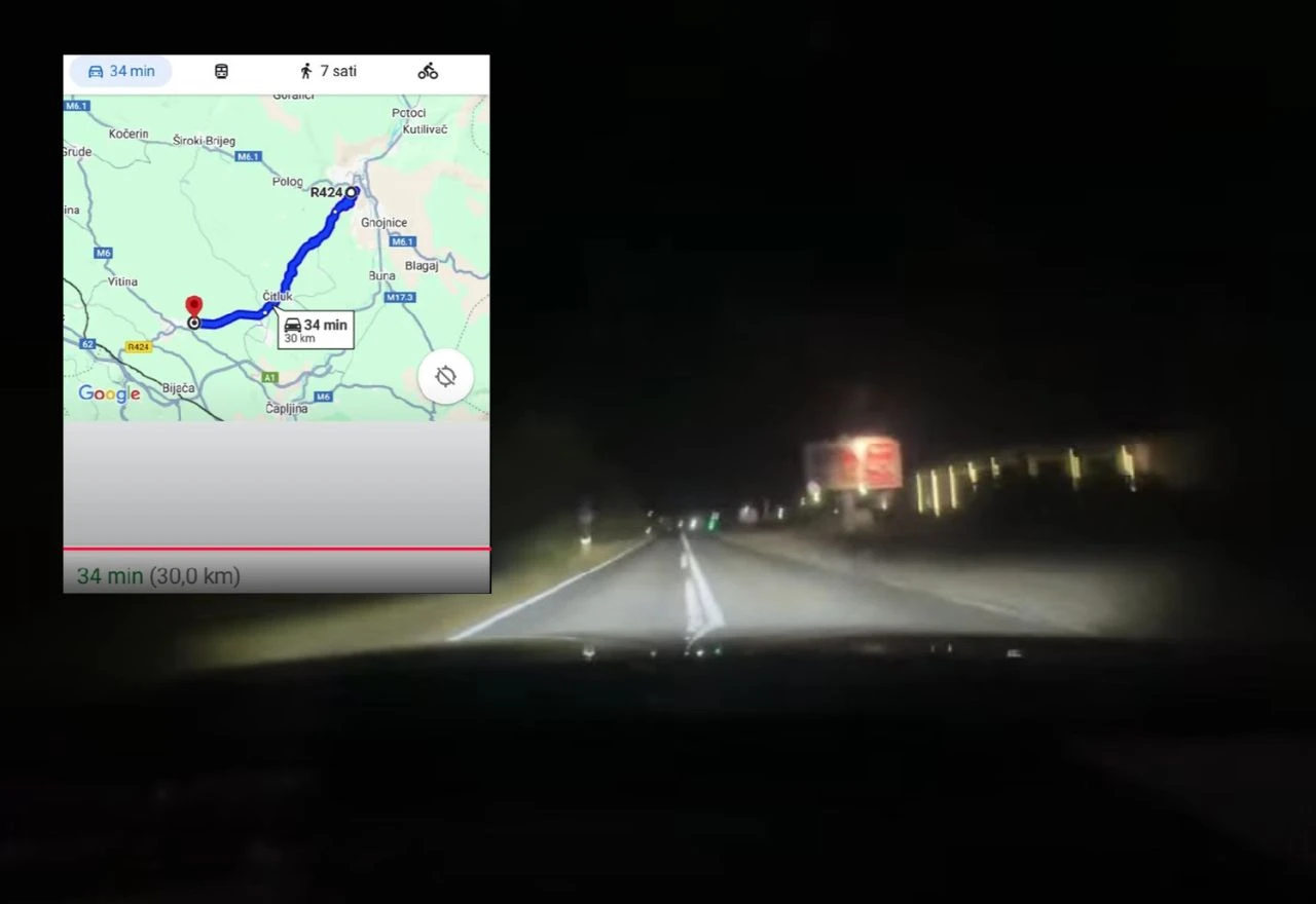 VIDEO | Od Ljubuškog do Mostara dojurio za 17 minuta i sve snimao
