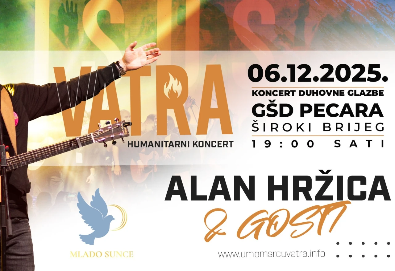 Humanitarni koncert "Vatra" ponovno u Širokom Brijegu