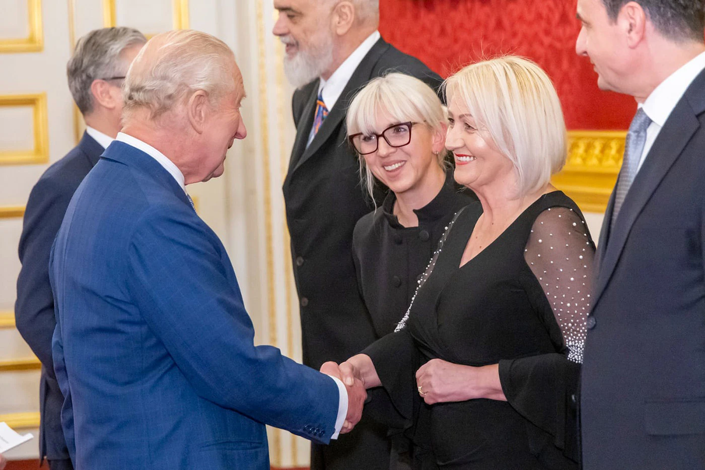 Borjana Krišto na prijemu kod kralja Charlesa III. u Londonu