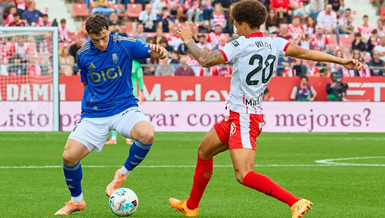 Ludnica na stadionu  Montilivi, Girona i Oviedo remizirali 3-3