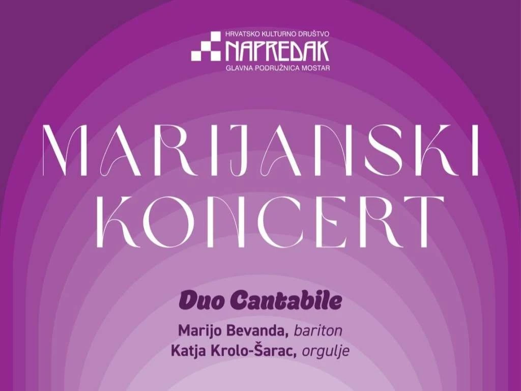 Marijanski koncert dua 'Cantabile' u crkvi sv. Petra i Pavla u Mostaru