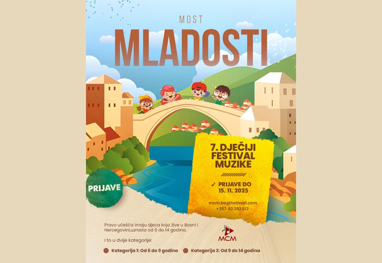 Muzički centar Mozart raspisuje Javni poziv za 7. Dječji festival glazbe
