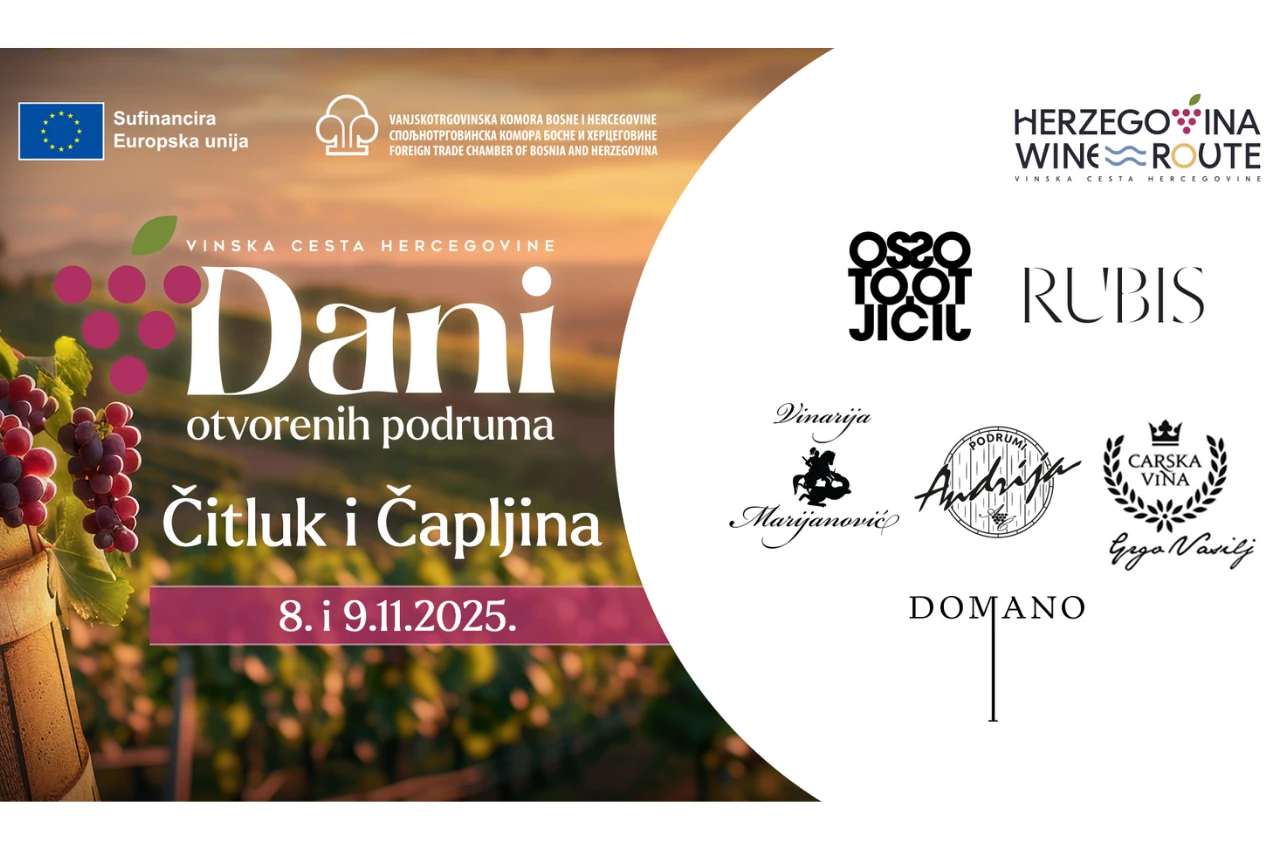 Dani otvorenih podruma na Vinskoj cesti Hercegovine nastavljaju se u Čitluku i Čapljini