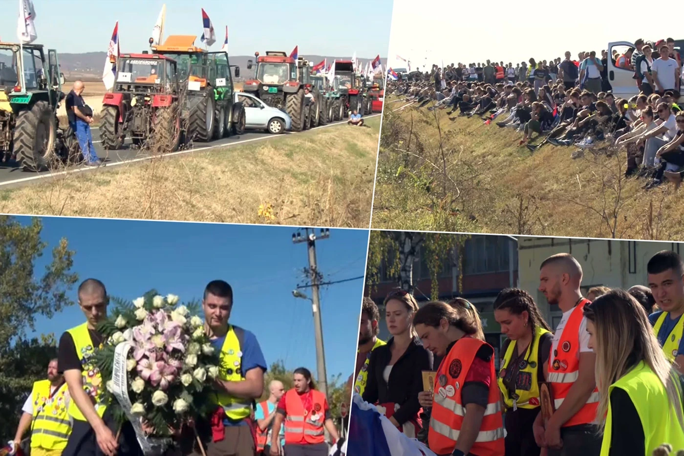 Srbija hodočasti žrtvama u Novom Sadu: Kolone s tisućama pješaka kreću se cestama