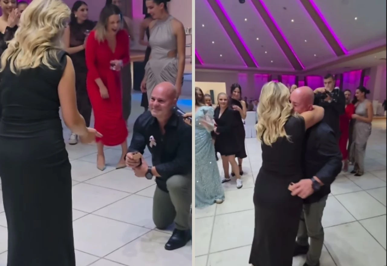 Mladić zaprosio djevojku na svadbi u Posušju: "Nije normalan, ali da!"