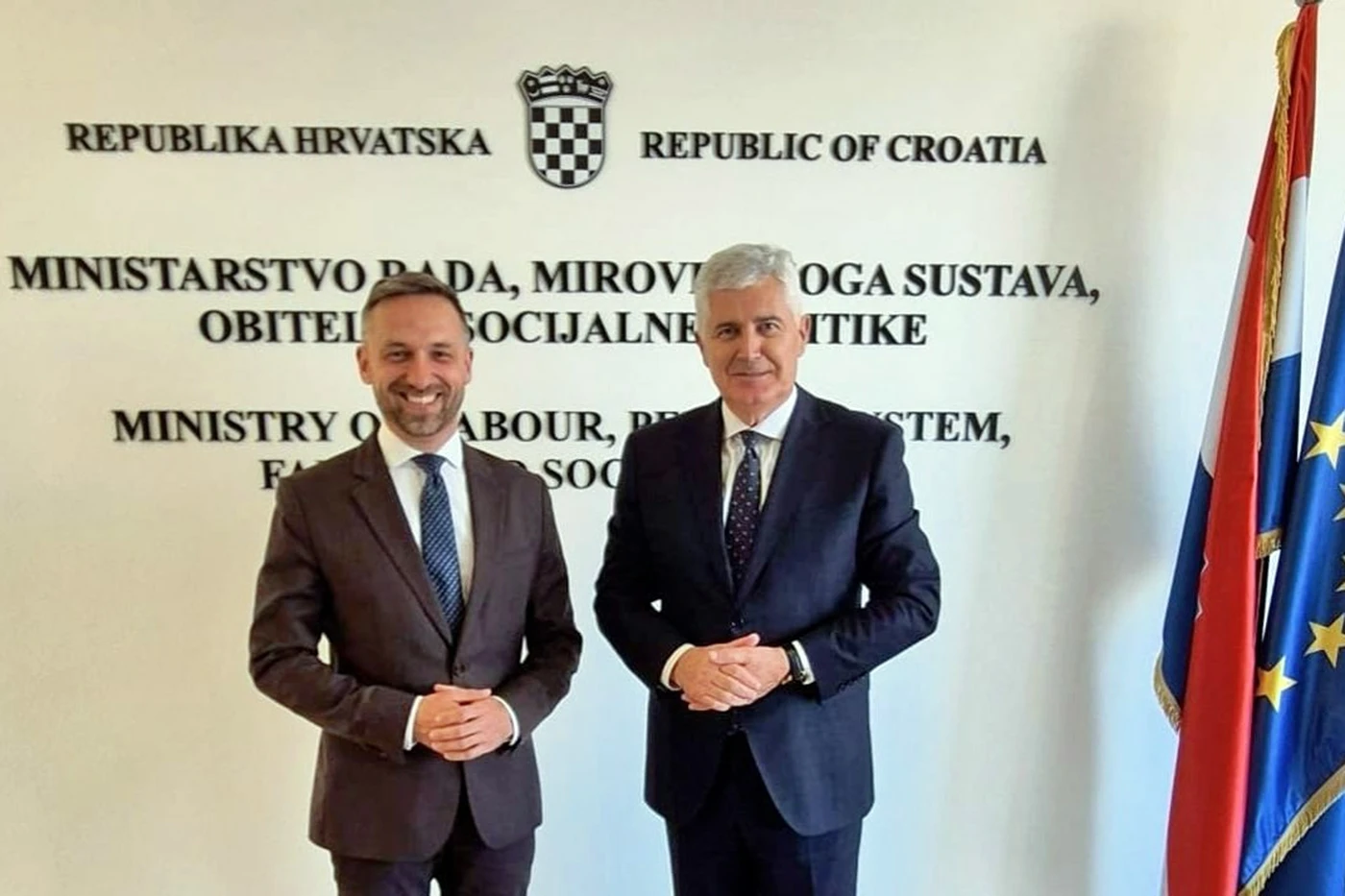 Čović i Piletić o socijalnim projektima u razvoju tržišta rada