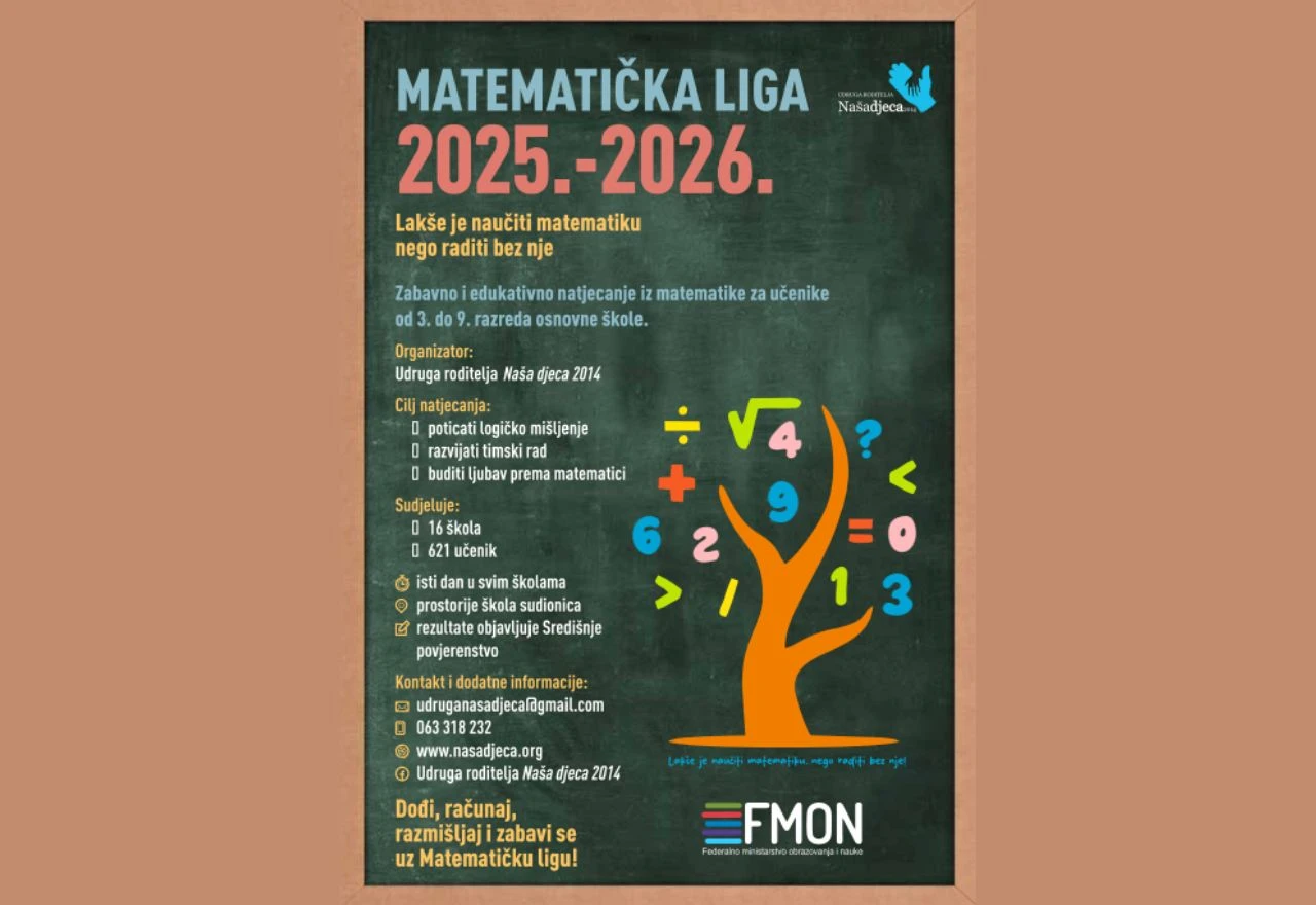 U OŠ Petra Bakule počinje Matematička liga HNŽ-a