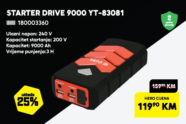 Starter drive 9000 ZT-83081