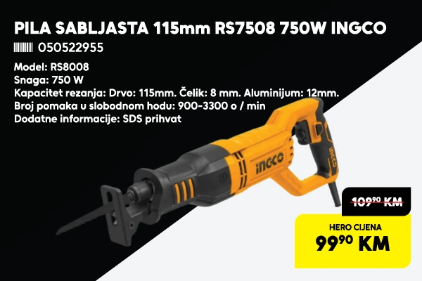Pila sabljasta 750W INGCO