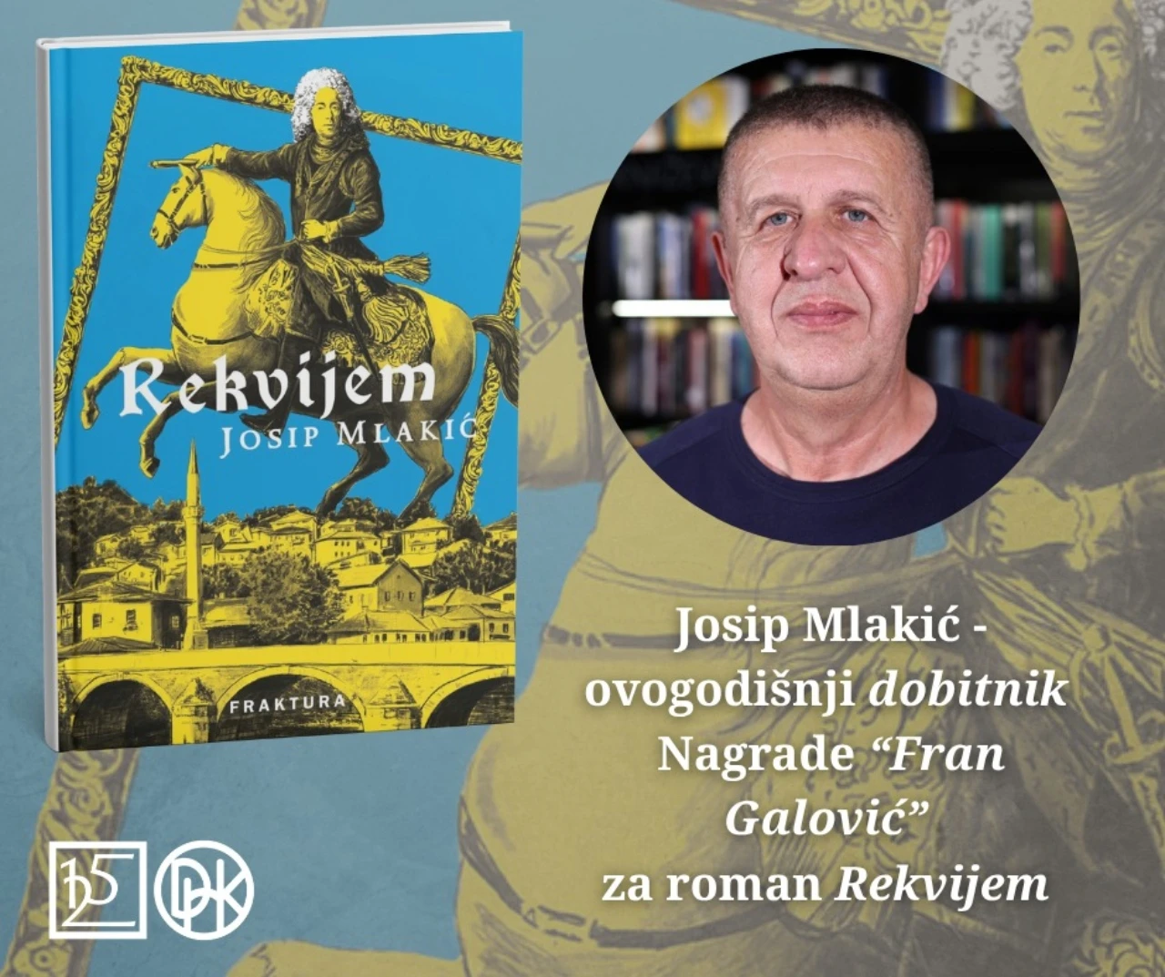 Josip Mlakić dobitnik nagrade Fran Galović za roman "Rekvijem"