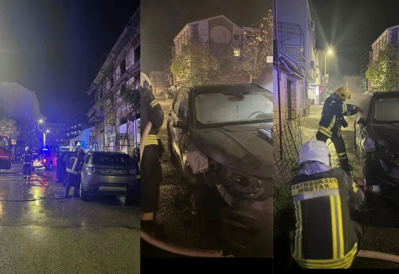 FOTO: Izgorio automobil u Mostaru