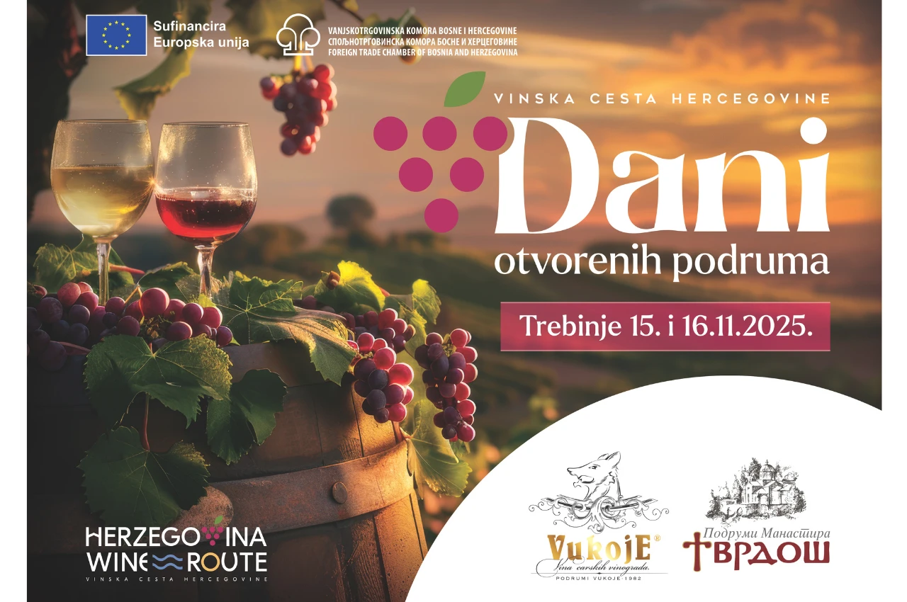 Vinske ceste Hercegovine stižu u Trebinje – spoj tradicije, duhovnosti i modernog vinskog doživljaja