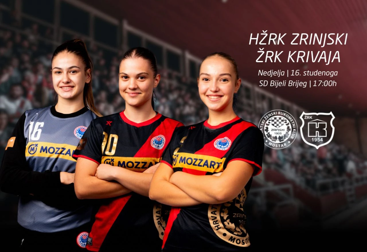 HŽRK Zrinjski u nedjelju protiv Krivaje na Bijelom Brijegu