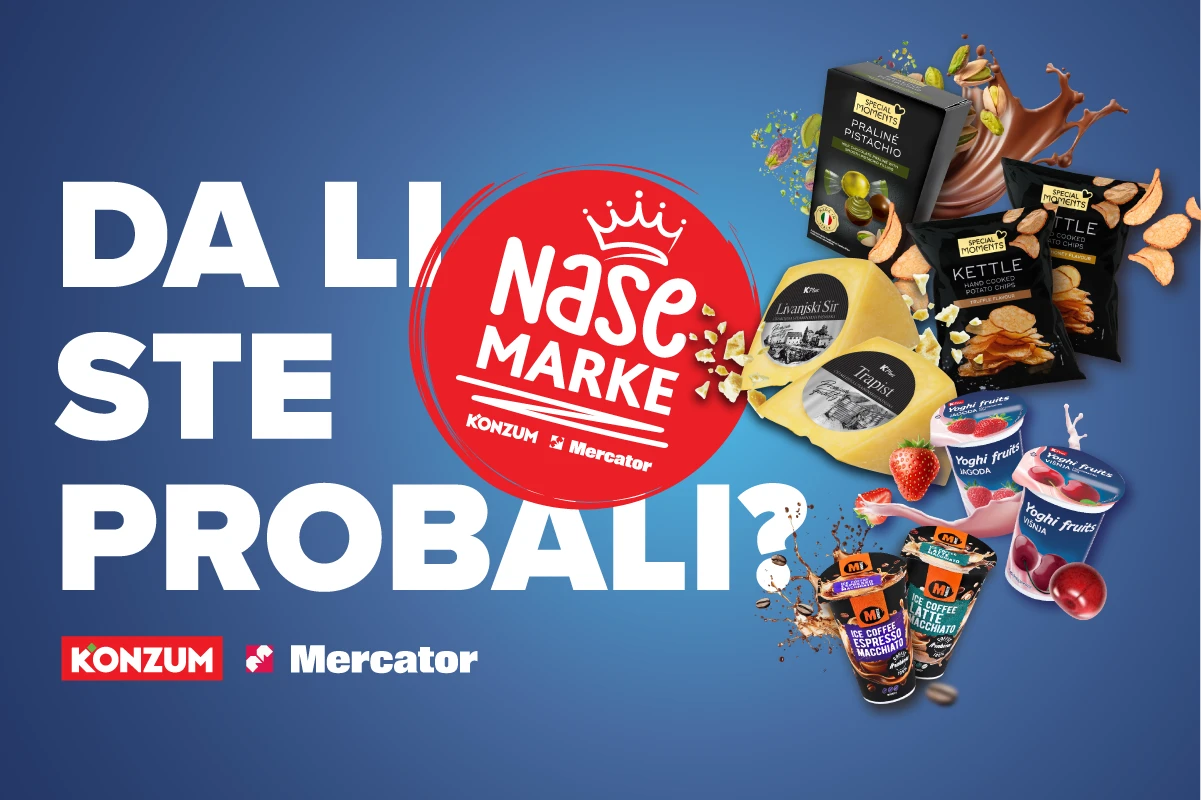 Kvalitet kojem vjerujete, po cijenama koje volite! Konzum i Mercator robne marke pametan izbor za svako domaćinstvo!