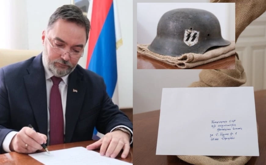 Košarac poslao nacistički šljem Schmidtu