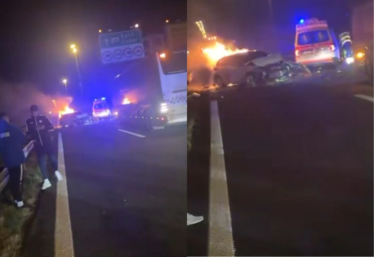 Nogometaši spasili vozača iz zapaljenog auta na A1