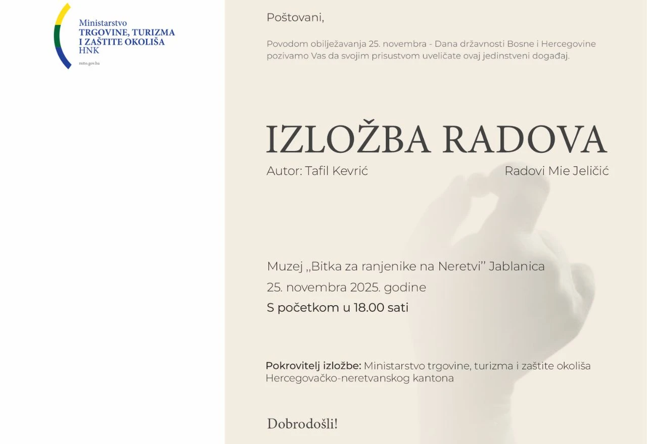 Izložba umjetnika BiH otvara se u Jablanici povodom Dana državnosti
