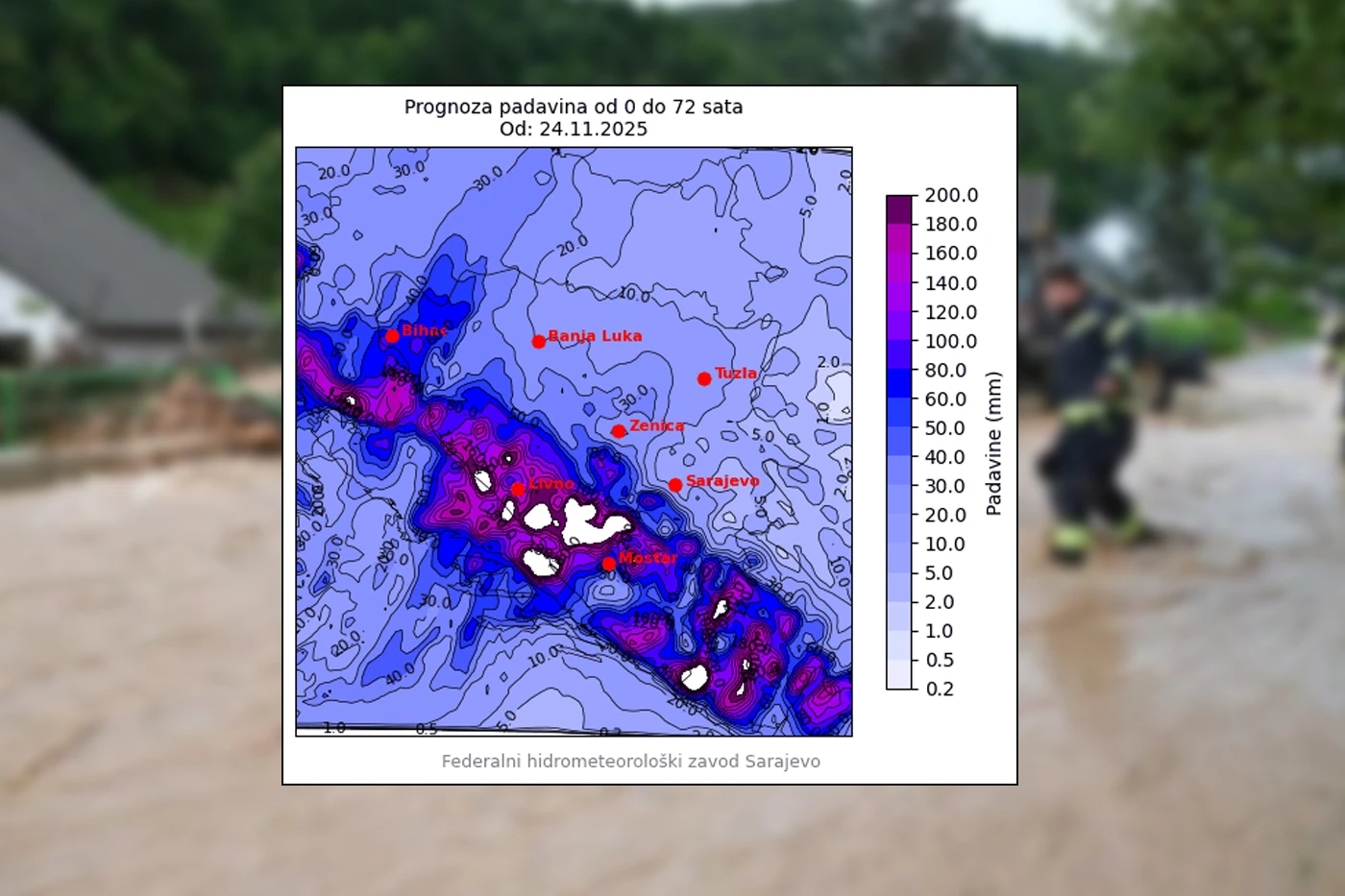 Izdana upozorenja: Očekujte bujice, poplave i klizišta u slivovima Šuice i Trebižata