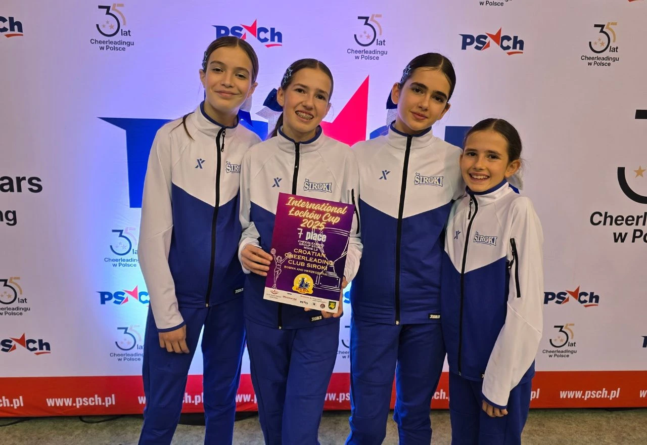 Prvi nastup, veliki uspjeh: Hrvatski cheerleading klub Široki sedmi u Europi