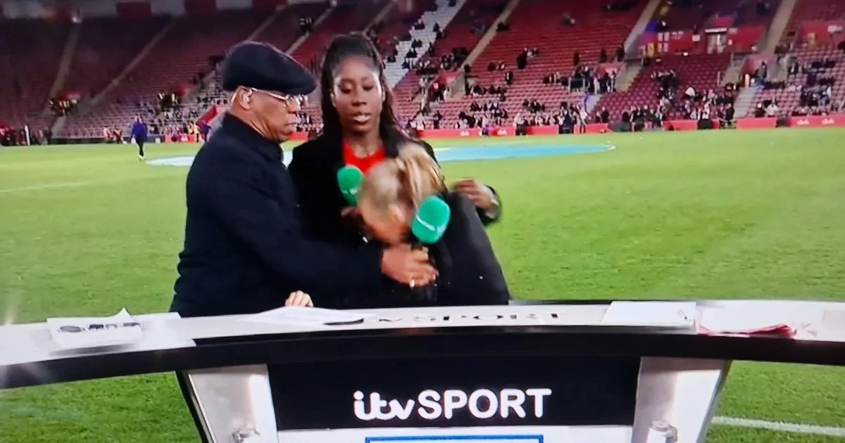 Voditeljica se srušila usred prijenosa, Ian Wright brzo reagirao