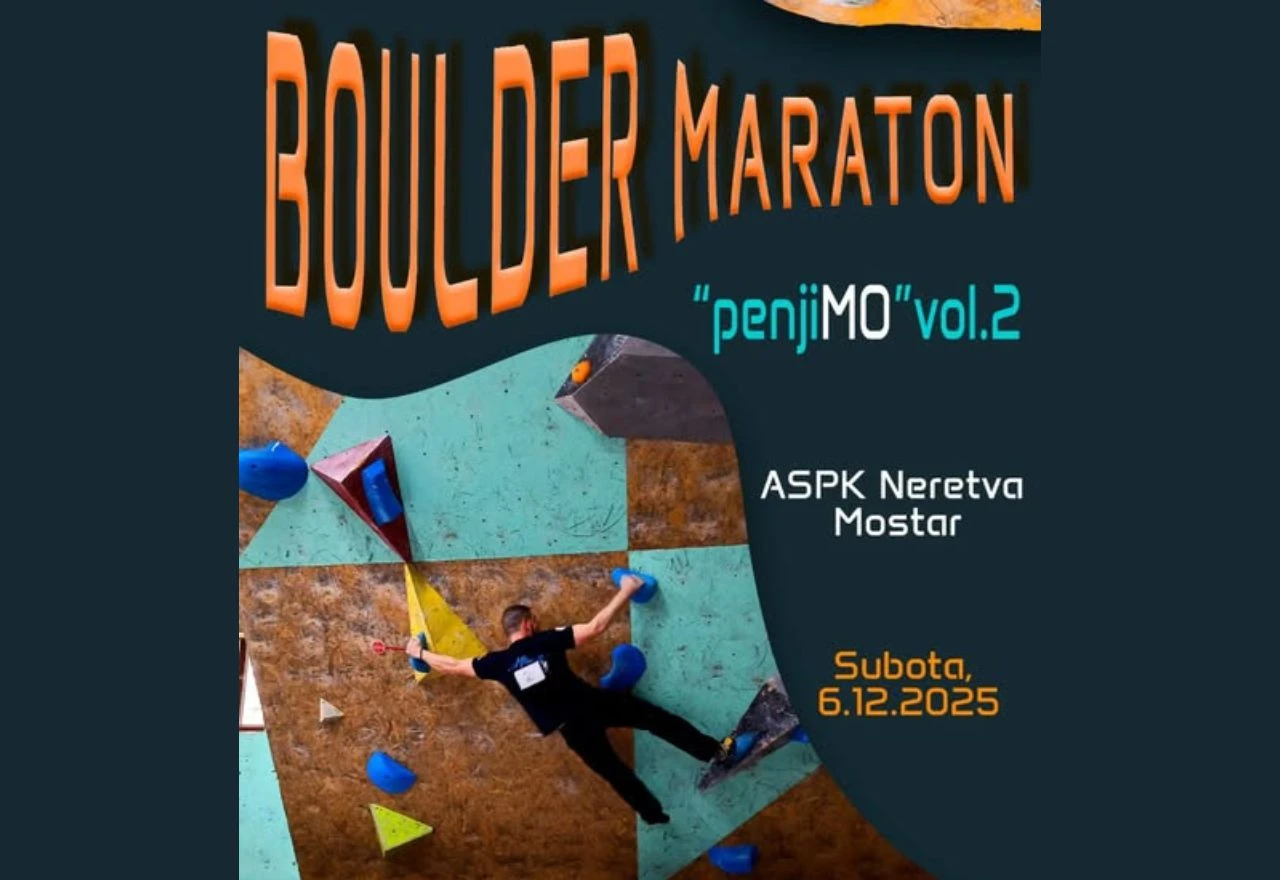 Boulder maraton "penjMo" u Mostaru: Više od 50 penjača u borbi za finale