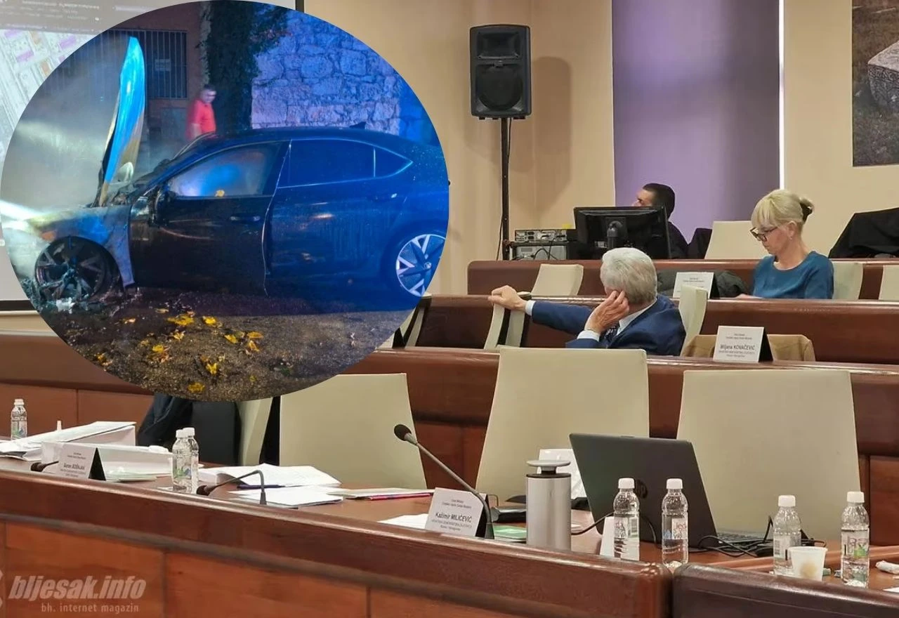 Gradsko vijeće ni slova o zapaljenom automobilu