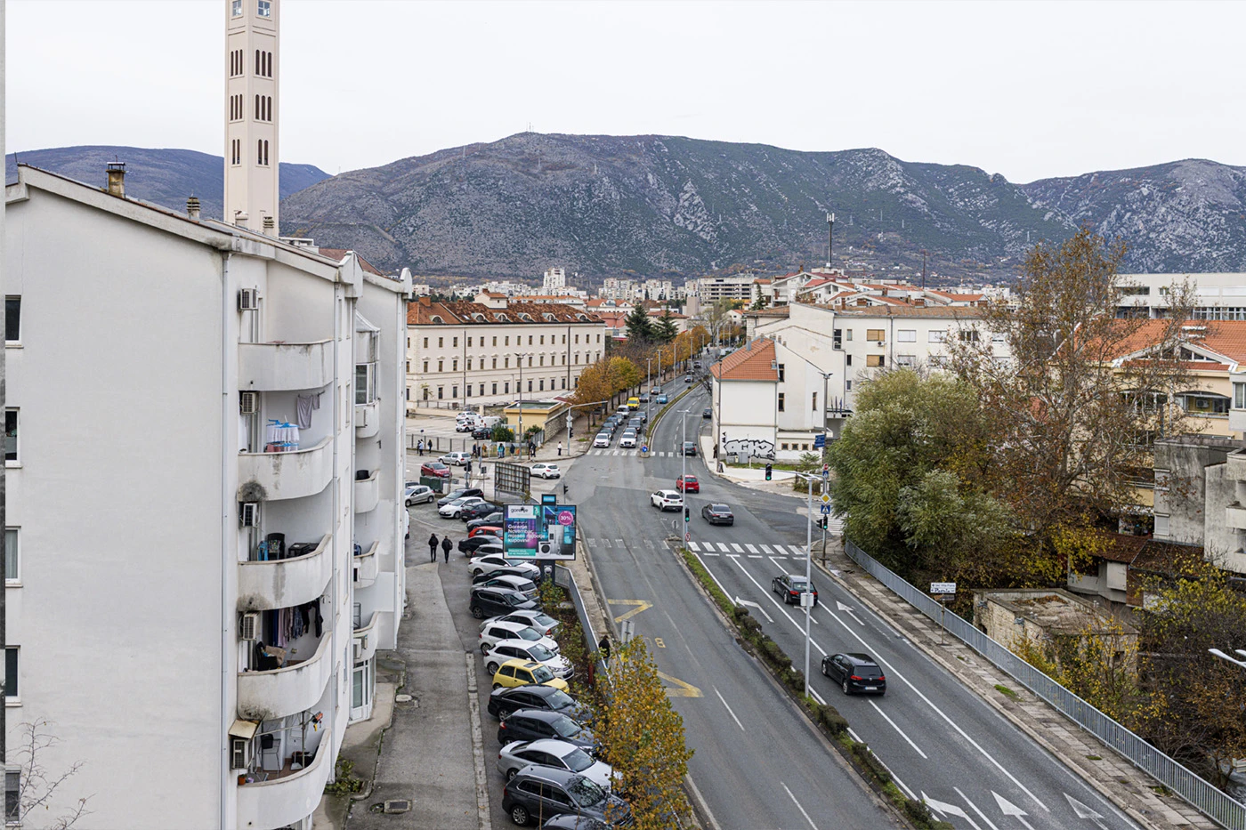 Današnja prometnica od Franjevačkog samostana do Stare Gimnazije
