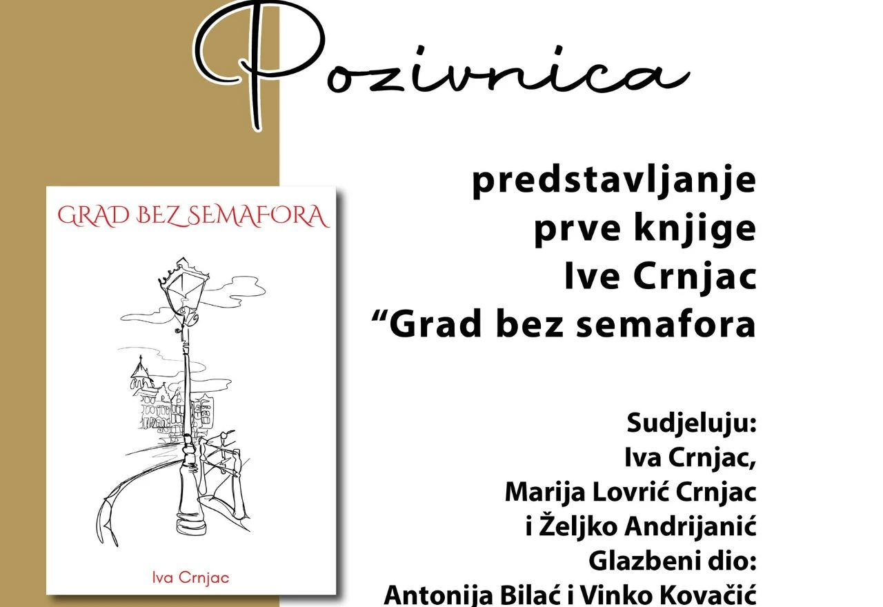 Predstavljanje prve knjige Ive Crnjac "Grad bez semafora" u Širokom Brijegu