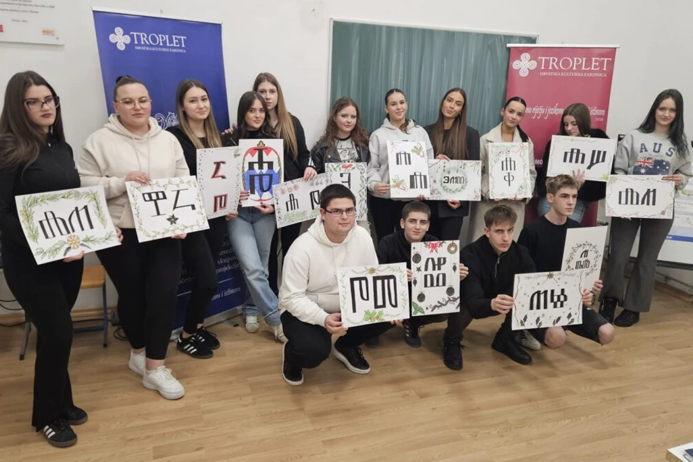 Mostarski srednjoškolci učili pisanje glagoljice