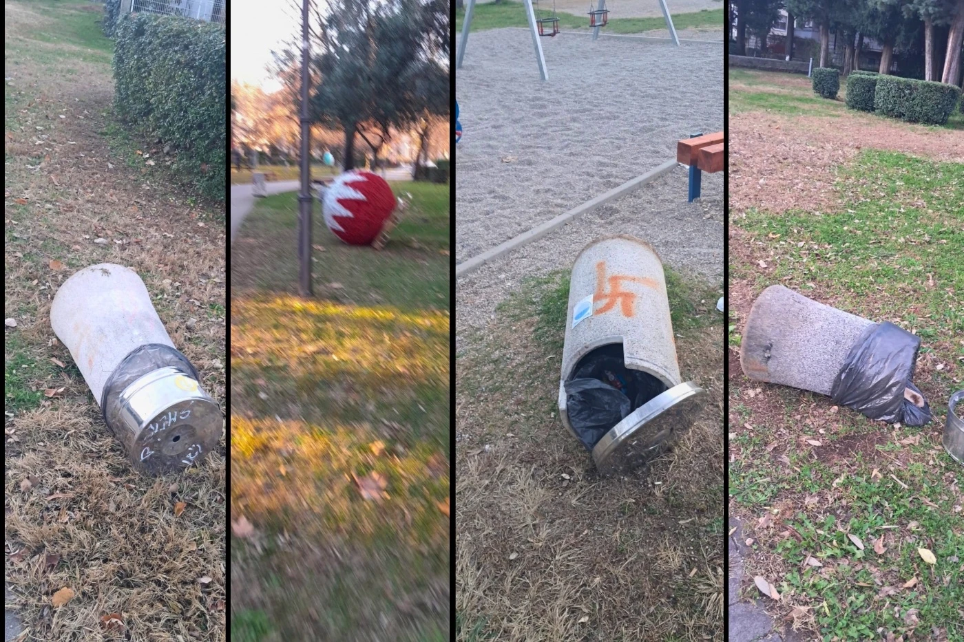 Devastiran park Zrinjevac tijekom Adventa